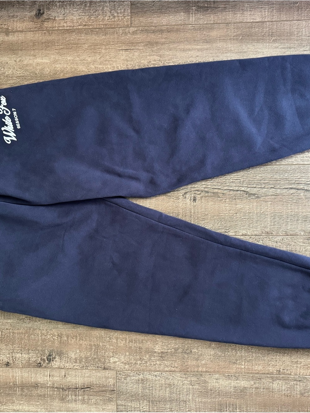 White Fox Boutique Season 7 Navy and Light Blue Joggers Size Medium